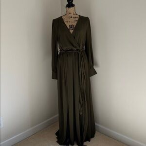 Baltic Born Celine Maxi Dress – Olive Green – Size XL